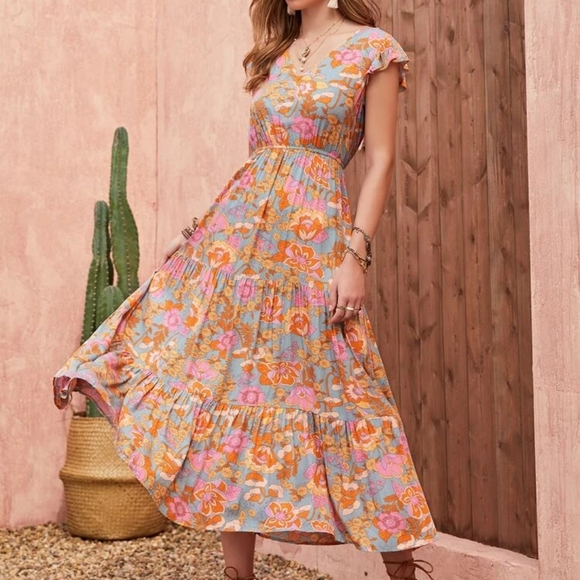 Dresses & Skirts - **FP Groove Thing Boho Floral Maxi Dress